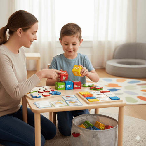 Brinquedos para autismo que desenvolvem a linguagem