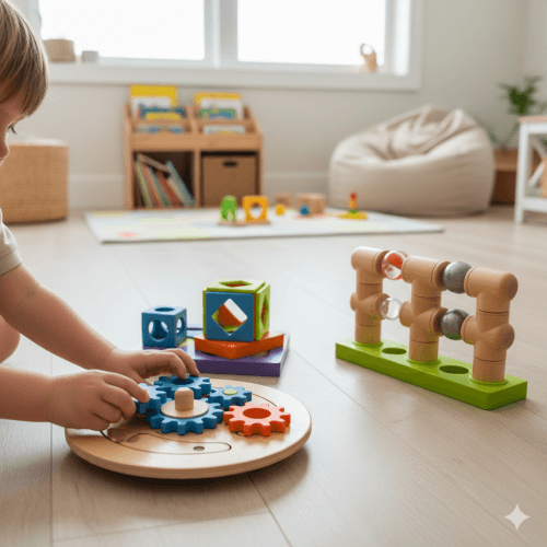 Brinquedos para crianças autistas que incentivam a resolução de problemas